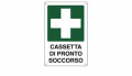 CARTELLO PVC CASSETTA DI PRONTO SOCCORSO 30X20